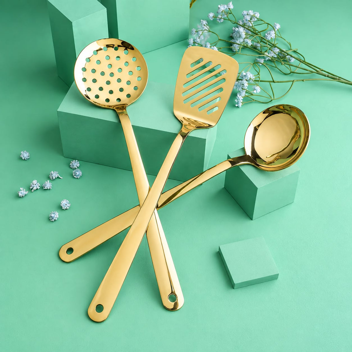 Stainless Steel Kitchen Utensil Set – 6 Piece Cooking Tools
